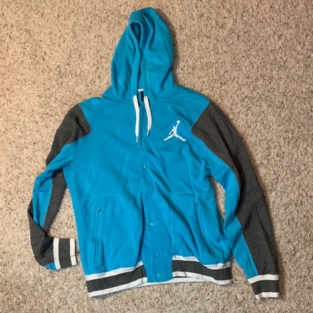 Jordan button up hoodie
